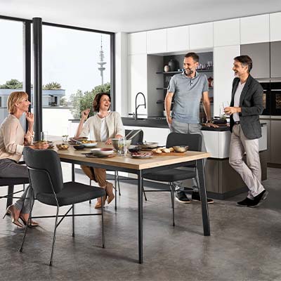 Quadratisches Stimmungs-Küchenbild