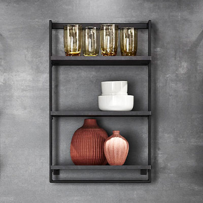 Quadratisches Stimmungs-Küchenbild