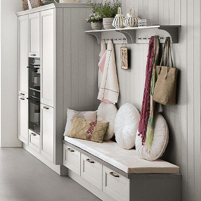 Quadratisches Stimmungs-Küchenbild